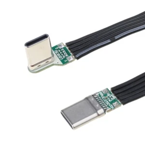 Flexible USB C to C Flat Silicone Cable 60W 180Mbps for Gaming Connectors - Picture 1 of 32