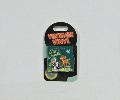 迪士尼复古乙烯唱片小鹿斑比和跳投和花滑针 LE 3000 全新罕见 — 第 1/2 张图片