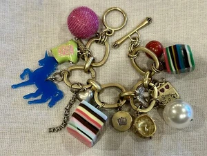 VERY RARE VINTAGE JUICY COUTURE PREFIXED CHARM BRACELET VHTF - Picture 1 of 5