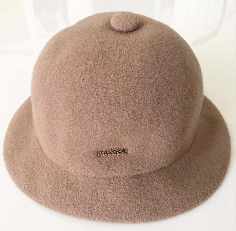 KANGOL Heritage Camel Marrón Tostado De Colección Mezcla de Lana Safari Sombrero Cubo GRANDE UNSX Foto 1 de 4