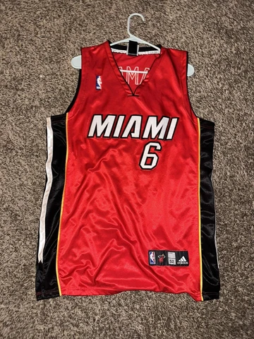 Lebron James Miami Heat Adidas Jersey Men L Cover