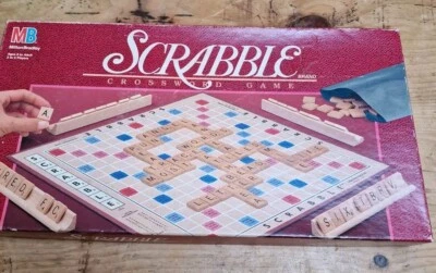 Vintage Scrabble Board Game by MB 1989 American Edition Complete  - Image 1 of 2