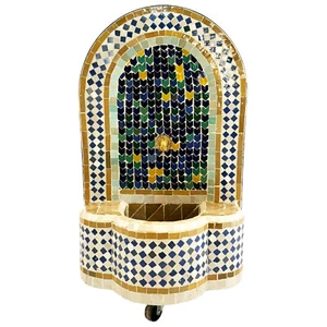 Mosaik Gartenbrunnen Zimmerbrunnen Springbrunnen Brunnen Balkondeko Gartendeko - Bild 1 von 10