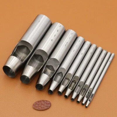 Oval Belt Punch Watch Band Punching Tool Leather Craft Ellipse Cutter - Image 1 of 4