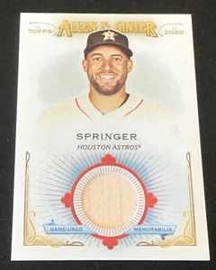 2020 Topps Allen & Ginter Baseball Memorabilia Card George Springer NM-MT - Picture 1 of 2