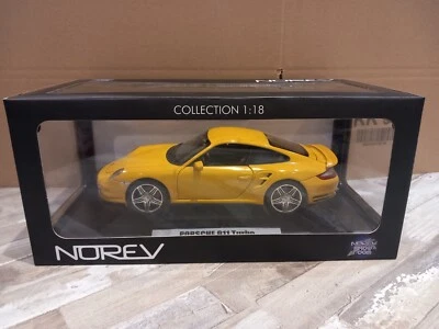 NOREV 1/18 PORSCHE 911 TURBO 2010 JAUNE - READ DESCRIPTION - Photo 1/4