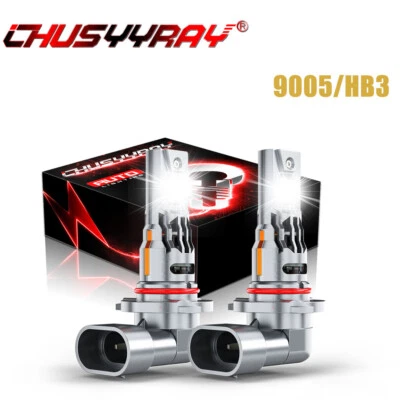 Faro LED de haz alto 2x para Chevy Trailblazer 2002-2009 utilitario 4 puertas 9005 Foto 1 de 4