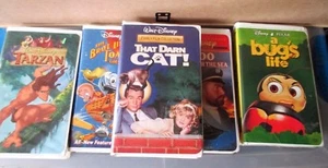 WALT DISNEY~Lot of 5 VHS~Bug's Life~TARZAN~20,000~Brave Toaster~THAT DARN CAT - Picture 1 of 1