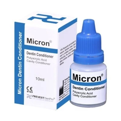 PREVEST DENPRO Micron Dentin Polyacrylic Acid Cavity Conditioner, 10 mL Liquid, Single Bottle