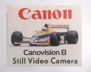 Old sticker vintage F1 WILLIAMS RENAULT CANON (inch 3.95 x 3.15) - Picture 1 of 1
