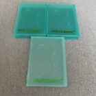 Nintendo 64 N64 Clear Plastic Clamshell Storage Cases OEM Green Lot Of 3