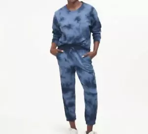 Splendid Eco French Terry Ripple Tie Dye Pullover Sweatshirt Navy SZ. S NWT$148 - Picture 1 of 7