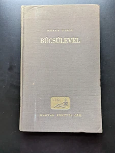 Búcsúlevél 1965 1st Ed Méray Tibor Inscribed Hungarian Literature Rare Book HC - Picture 1 of 9