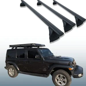 3Pcs Fits for 2007-2022 Jeep Wrangler JK JL Unlimited 2D 4D Cross Bars Crossbars - Foto 1 di 9
