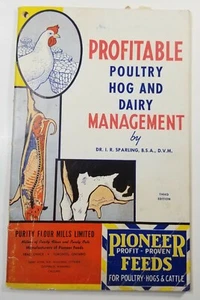 1940s Sparling Purity Poultry Hog Dairy Management Pioneer Feeds Cattle  1E2D - Picture 1 of 6