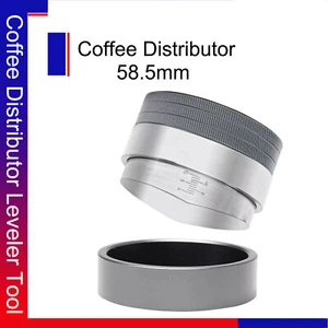 58.5mm Coffee Distribution Tool Espresso Calibrated Leveler Adjustable Depth - Picture 1 of 15