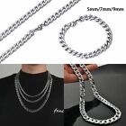 Choker Punk Gothic Metal Collar Heavy Link Stainless Steel Necklace Cuban Chain