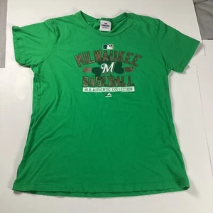 Milwaukee Brewers Girls T Shirt MLB Majestic Youth XXL Girls T-Shirt 26” Length - Picture 1 of 4