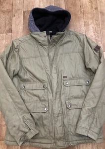 Chaqueta Parka con Capucha Billabong Surf Plus Verde Caqui con Cremallera Forrada en Lanza L A90 - Imagen 1 de 11