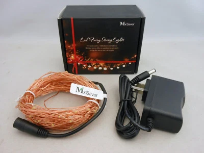 1 Pack Mxsaver Fairy LED Copper Wire String Lights Warm White 66 ft 200 Leds - Image 1 of 4