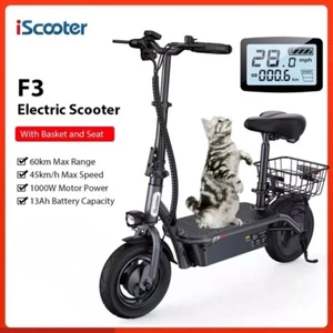 iScooter F3 1000W E-Scooter 10 Zoll Klappbarer E-Roller 45KM/H Offroad MAX-60KM - Bild 1 von 11