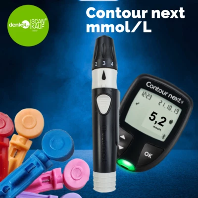 CONTOUR NEXT Blutzuckergerät Neu mmol/L +Stechhilfe Diabetes ►Händler◄⭐⭐⭐⭐⭐ - Bild 1 von 4