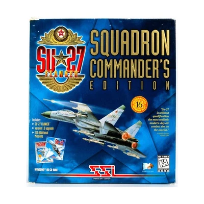 SSI Computer Wargame SU-27 Flanker - Squadron Commander's Ed Fair/NM - Image 1 of 2