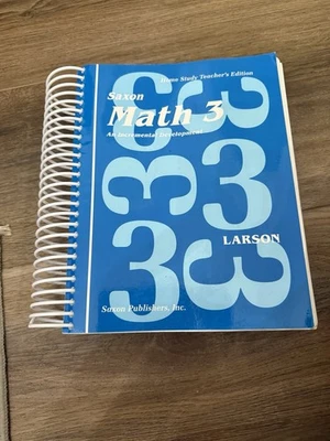 Saxon Math 3 Home Study Teacher's Edition Spiral Bound Homeschool - Image 1 of 4