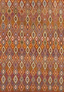 Flatweave Kilim Area Rug 10x13 Ft Geometric Wool Carpet Oriental Bedroom Rug - Picture 1 of 10