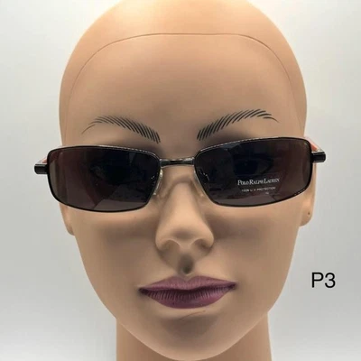 NUEVO Para hombres Y2K Ralph Lauren Metal Gafas de sol Polo 3038 Marrón/Naranja 61/17/135 Nuevo de Lote Antiguo Foto 1 de 4