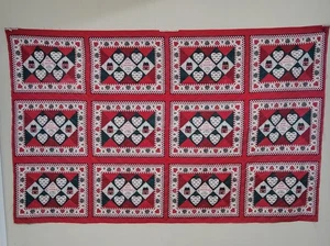 9 Quilted Cut & Sew Blocks Country Christmas Wansutta QTC Placemats Pillows - Picture 1 of 4