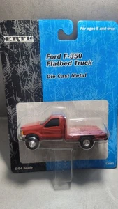 Ertl Ford F-350 Red Flatbed Pick Up Truck 1/64 Diecast Farm Toy NEW - Picture 1 of 2