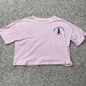 Disney Old Key West Resort Pink Crop Top Shirt Womens Size Small DVC - Picture 1 of 6