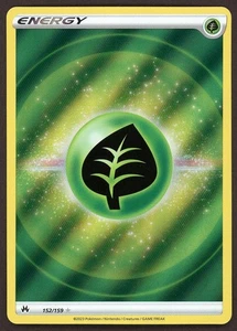 Pokémon TCG Grass Energy 152/159 Textured Reverse Holo Crown Zenith - NM - Picture 1 of 2