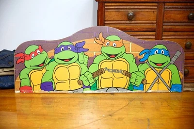 VTG 90s Teenage Mutant Ninja Turtles figure Display Sign TMNT - Image 1 of 4