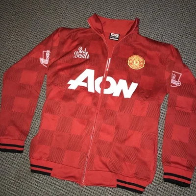 Sudadera Manchester United Mujer Mediana Red Devils Cremallera Completa  Foto 1 de 4