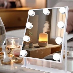 Hollywood Vanity Makeup Mirror with Lights - 9 Dimmable Bulbs, Smart Touch Co... - Picture 1 of 8