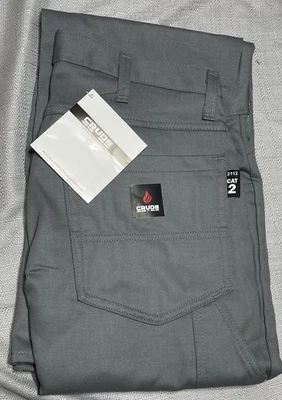  Calça jeans masculina bruta resistente a chamas CAT 2 2112 FR 34X36 perfuração H&P - Imagem 1 de 2