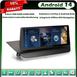10,25" 64GB Android 14 IPS CarPlay GPS Autoradio Navi für BMW X1 E84 CIC DAB+DSP - Bild 1 von 23