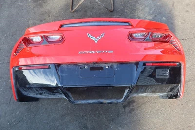 2014-2019 Chevy Corvette C7 OEM Rear Bumper Cover Assembly 23452910 - Image 1 of 4