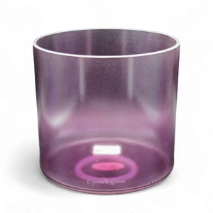 Crystal Tones 7" Lavender Aura Gold Quartz Crystal Singing Bowl (G#4+5) - Picture 1 of 4