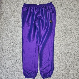 Vintage Surf Style Pants Purple Iridescent Nylon Windbreaker LG USA 80s 90s - Picture 1 of 13