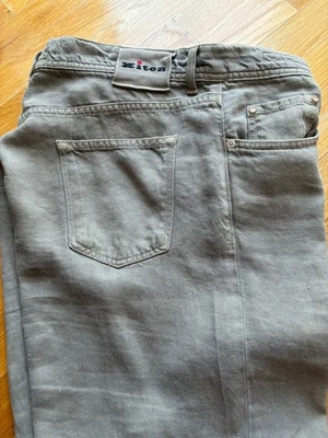 Роскошные серые льняные брюки KITON NAPOLI 100% Lino Италия дизайнерские брюки размер 40/38 - Изображение 1 из 4