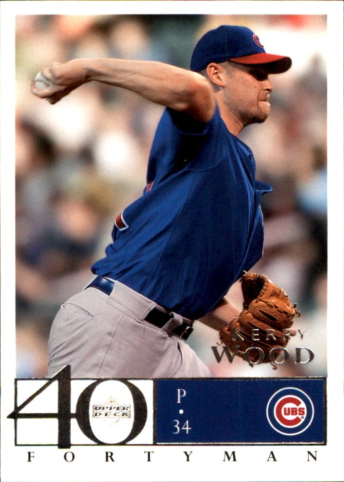 Kerry Wood 2003 Upper Deck 40-Man #464 Chicago Cubs FREE SHIPPING AutographDen - Image 1 of 2