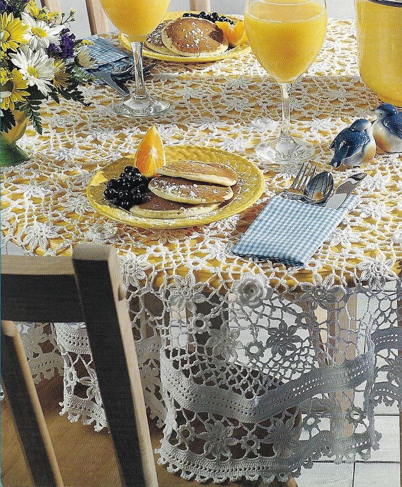 Summer Solstice Tablecloth crochet PATTERN INSTRUCTIONS - Image 1 of 1