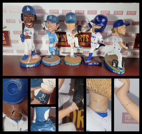 Los Angeles Dodgers SGA Bobblehead Clayton Kershaw Chris Taylor McGriff Ethier Cover