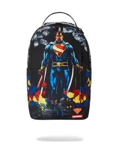 Sprayground multi-colored backpack, superman theme bricks, brick break backpack - Picture 1 of 9