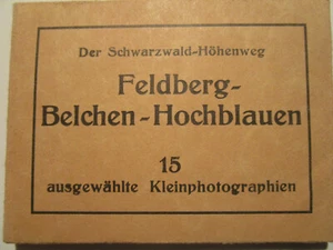 Fotomäppchen Feldberg Schwarzwald Belchen Hochblauen 1930er Jahre Rolf Kellner - Bild 1 von 9