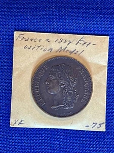 1889 Frankreich Exposition Revolution Hundertjahrfeier Medaille, vz - Bild 1 von 2
