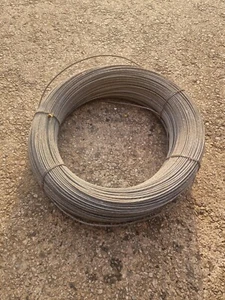 Large Reel Of Galvanised Steel Wire Rope Metal Cable, Industrial, Heavy Roll - Picture 1 of 4